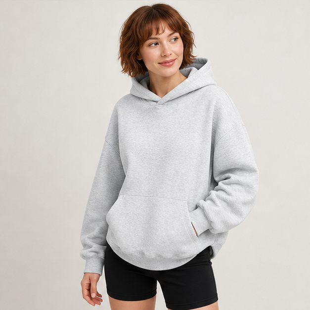 Women's Oversized Comfort Fleece Hoodies, Cozy Trendy Pullover Sweatshirts with Pockets For Fall & Winter - image 3
